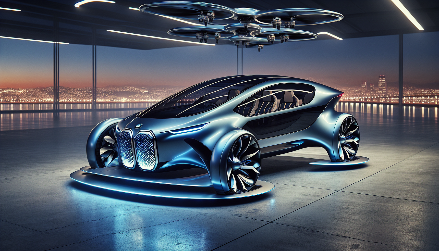 BMW lanza su primer auto volador completamente eléctrico