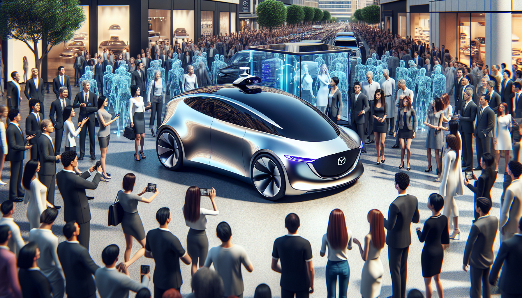  Mazda presenta su primer auto eléctrico completamente autónomo 